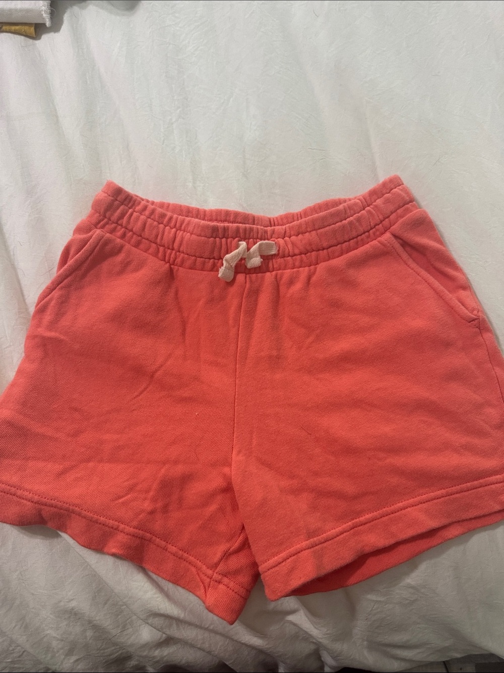 Comfort Drawstring Coral Girls Shorts